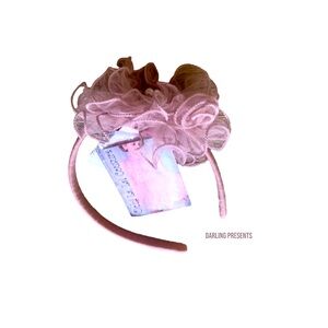 OOH LA LA COUTURE TULLE FLORAL HEADBAND GIRLS COLOR PINK SIZE OS